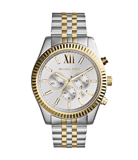 michael kors lexington watch silver and gold|michael kors lexington watch mk8344.